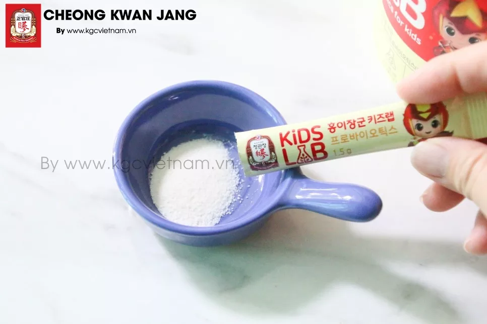 Men vi sinh cho trẻ KGC General Hong Yi's Kids Lab Probiotics 1,5g x 90 gói
