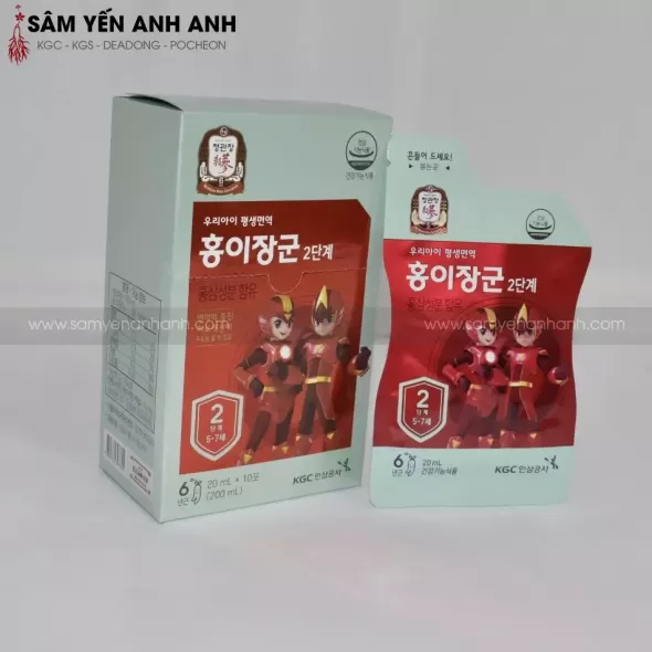 Nước Hồng Sâm Dành Cho Trẻ Em KGC Hàn Quốc 20ml x 30 gói số 2